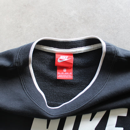 Nike Printed Oversized Crewneck – Black (Man-XS)