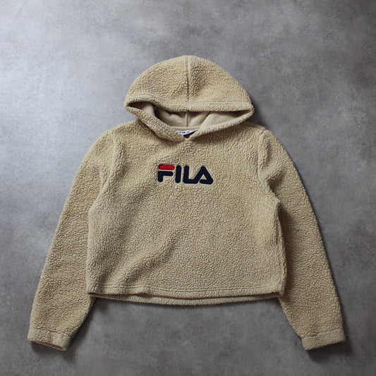 Fila Polar Crop Hoodie (Größe XS)