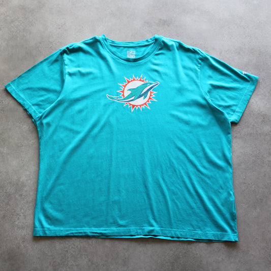 NFL Dolphins Printed Tee – Turquoise (Man-3XL)