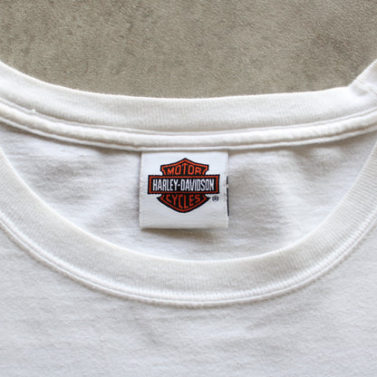 Harley-Davidson Pearl Harbor 2016 Printed Tee – White (Man-3XL, Flawed)