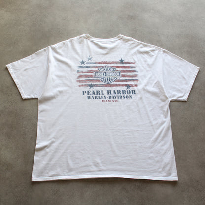 Harley-Davidson Pearl Harbor 2016 Printed Tee – White (Man-3XL, Flawed)
