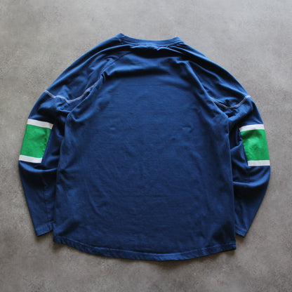 Reebok NHL Vancouver Long Sleeve Tee – Navy/Green (Man-M)