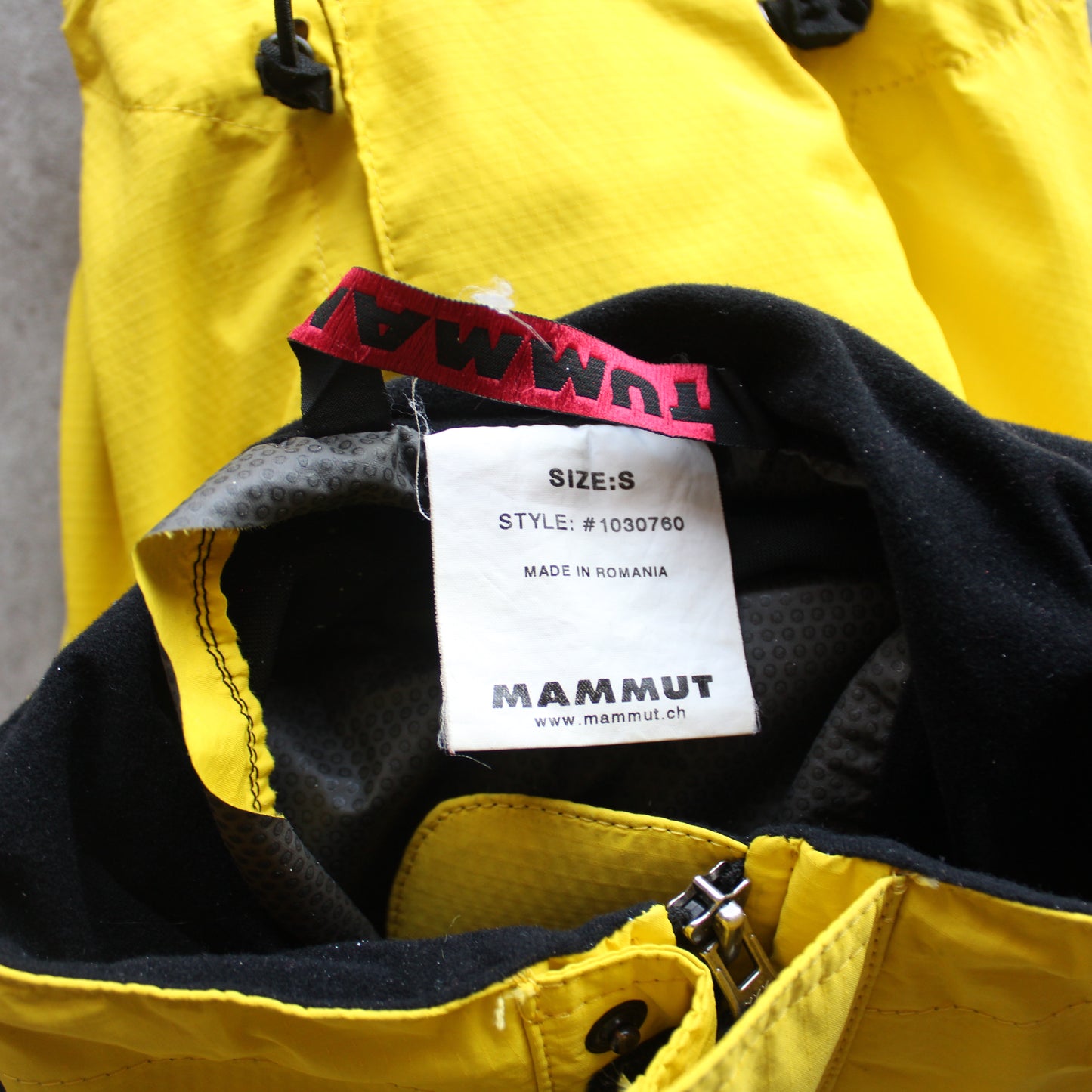 Mammut Outdoor Jacket – Yellow/Grey/Black (Man-S)