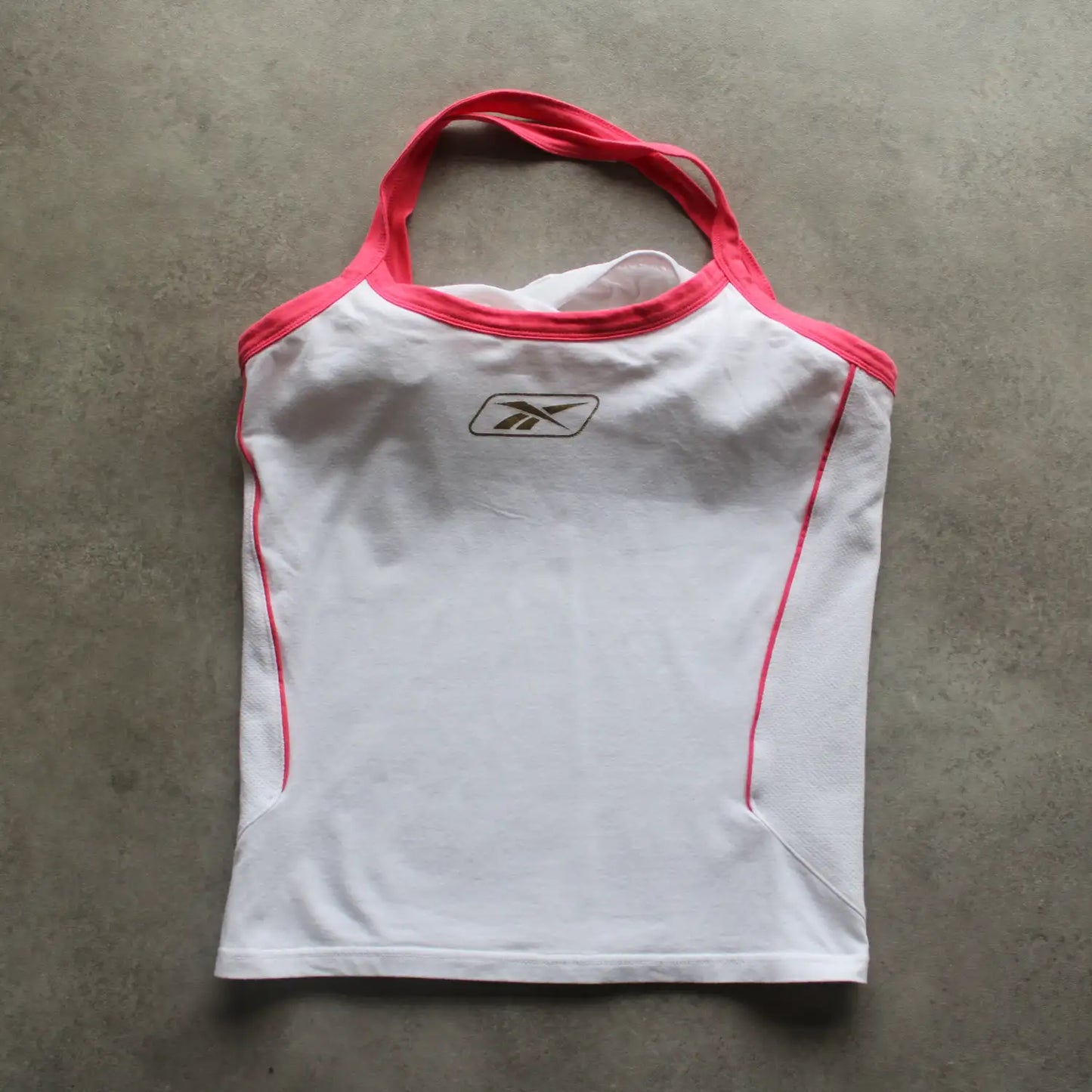 Reebok Y2K Athletic Tank Top – White/Pink (Woman-XL)