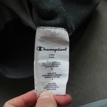 Champion Embroidered Crewneck – Grey (Man-L)