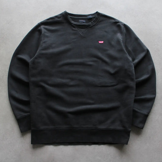 Levi’s Embroidered Logo Crewneck – Black (Man-M)