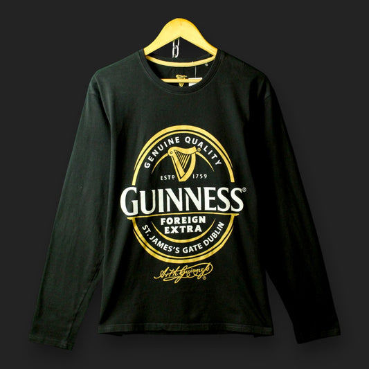 Guinness Langarm-T-Shirt (Größe L)