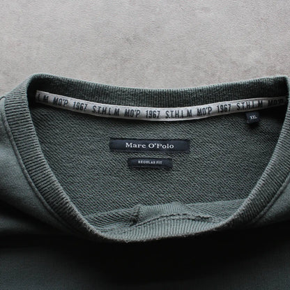 Marc O’Polo Printed Crewneck – Olive Green (Man-XXL)