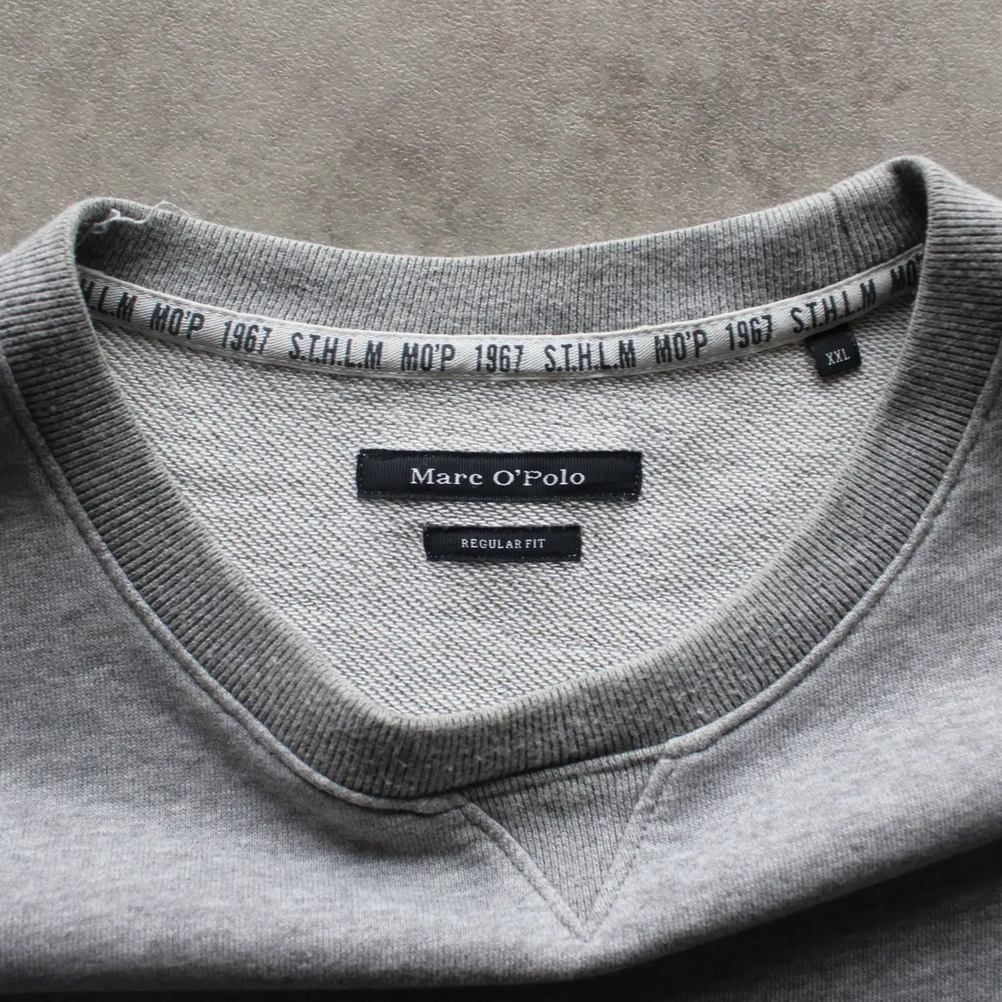 Marc O’Polo Printed Crewneck – Grey (Man-XXL)