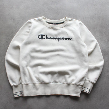 Champion 3D Printed Crewneck – White (Woman-S)