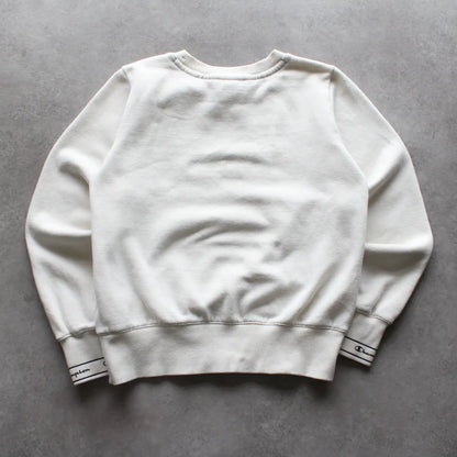 Champion 3D Printed Crewneck – White (Woman-S)