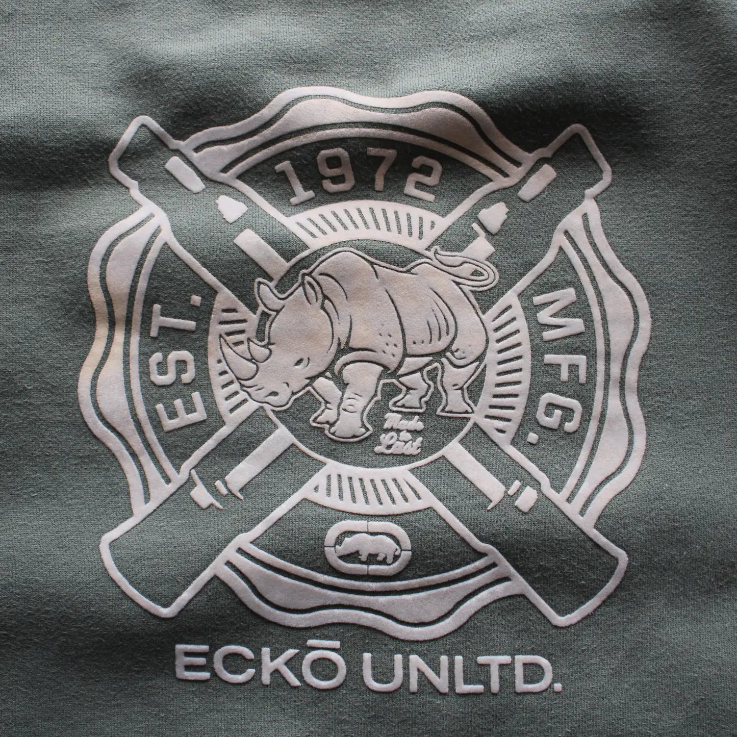 Ecko Unltd. Printed Crewneck – Olive Green (Man-L)