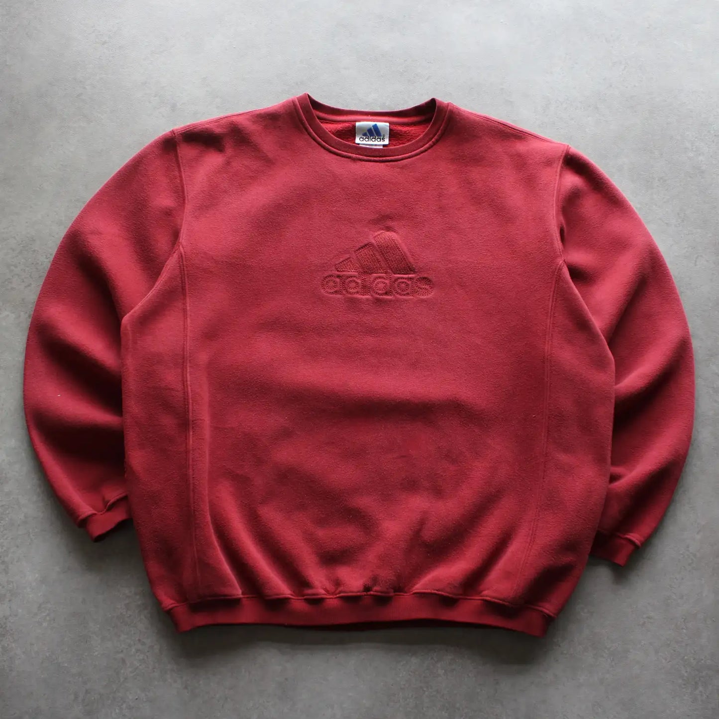 Adidas Embroidered Crewneck – Burgundy (Man-M)