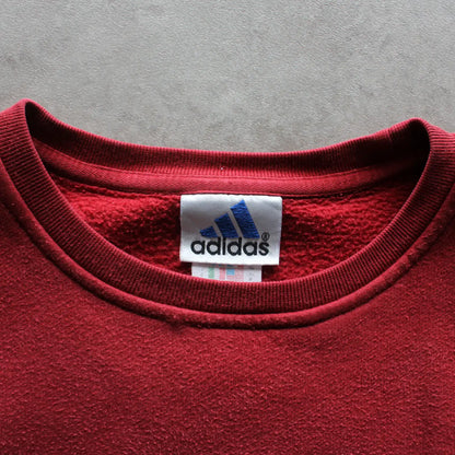 Adidas Embroidered Crewneck – Burgundy (Man-M)
