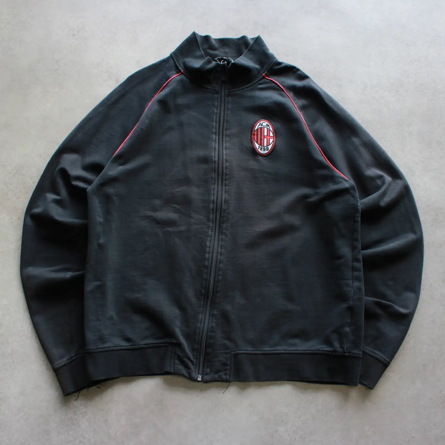 AC Milan Zip Up Sweater – Black (Man-L)