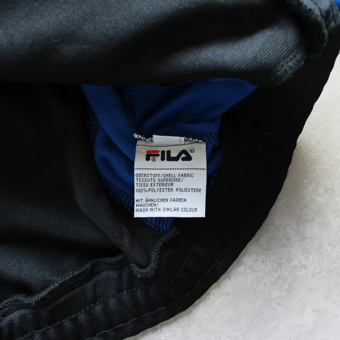 Fila Tracksuit Zip Up – Black/Blue (Man-XL)