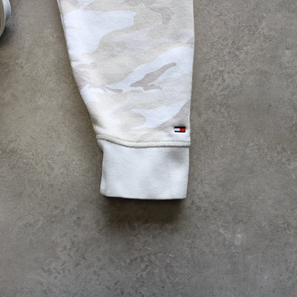 Tommy Hilfiger Embroidered Hoodie – White Camo (Man-L)