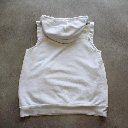 Adidas Embroidered Vest Hoodie – White (Woman-M)