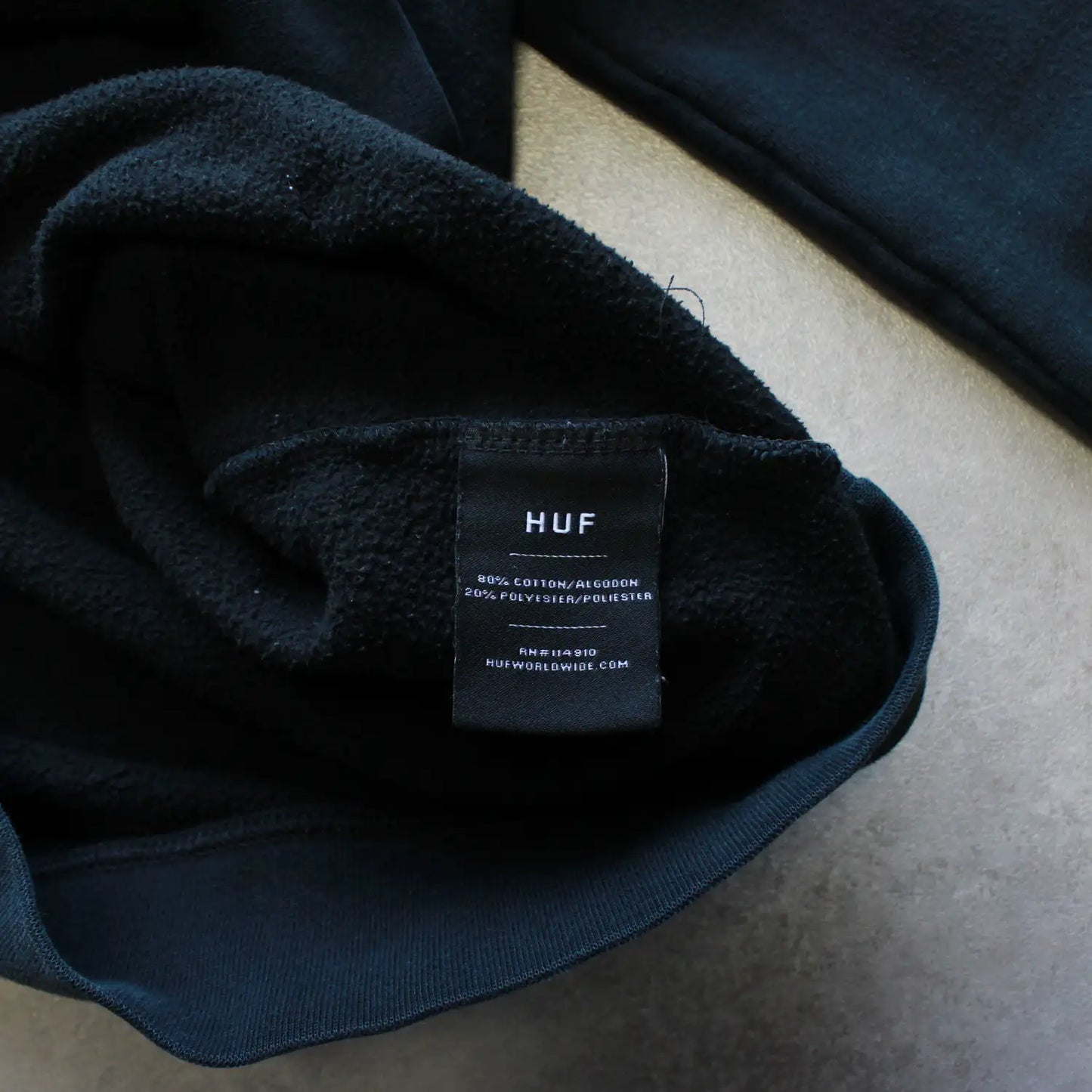 HUF Printed Hoodie – Black/Blue (Man-S)