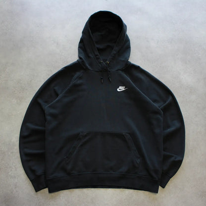Nike Embroidered Hoodie – Black (Man-M)