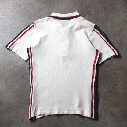 Weißes Vintage-Poloshirt (Herren, S)