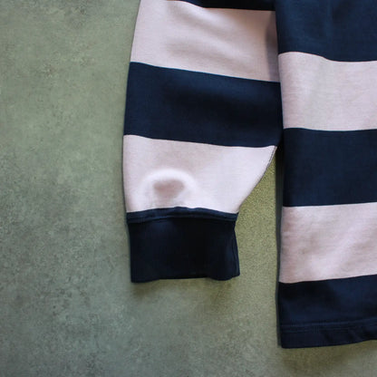 Ralph Lauren Long Sleeve Polo Shirt – Pink/Navy Striped (Man-XXL)