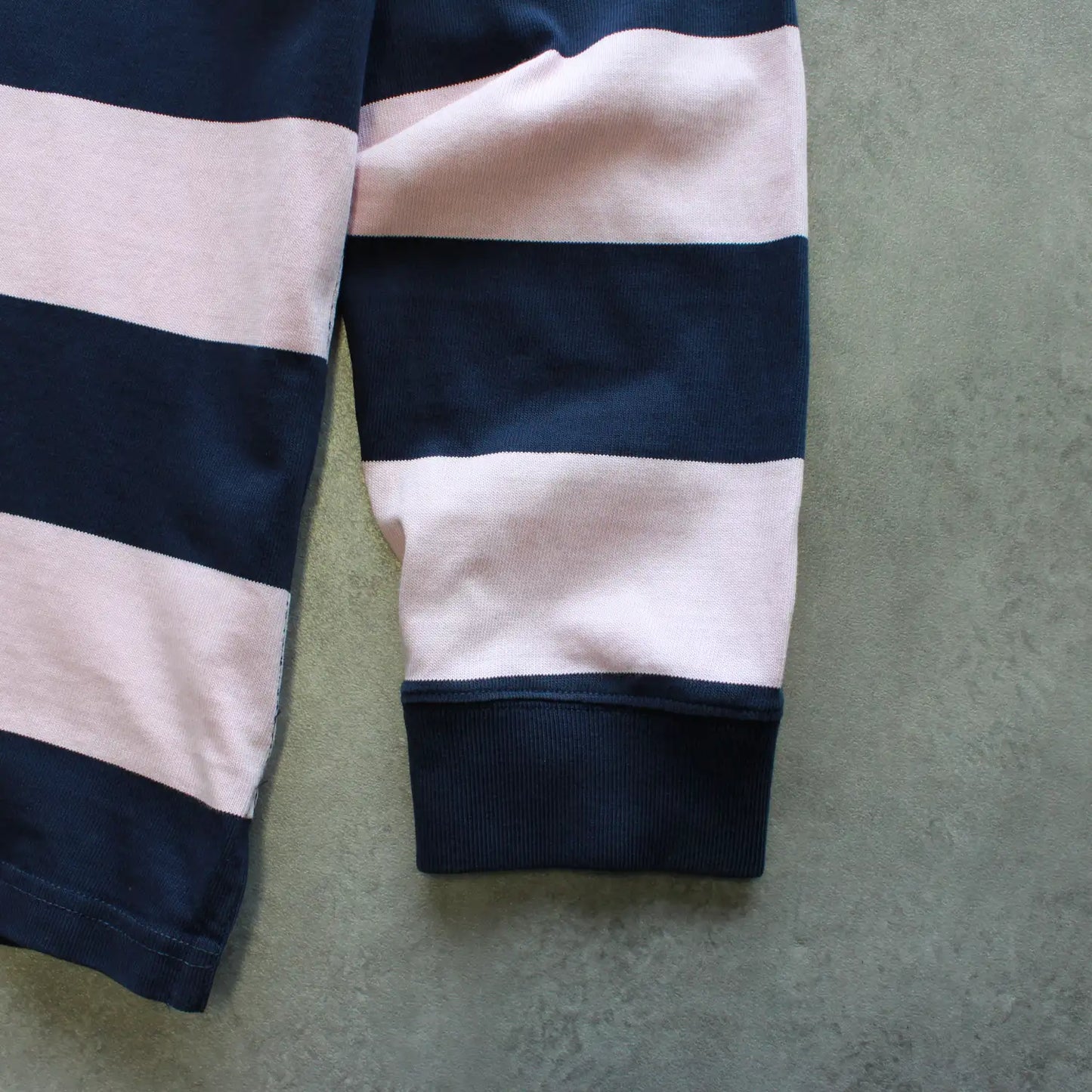 Ralph Lauren Long Sleeve Polo Shirt – Pink/Navy Striped (Man-XXL)