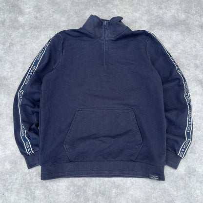 Scotch & Soda Navy Quarter Zip Sweatshirt XXL