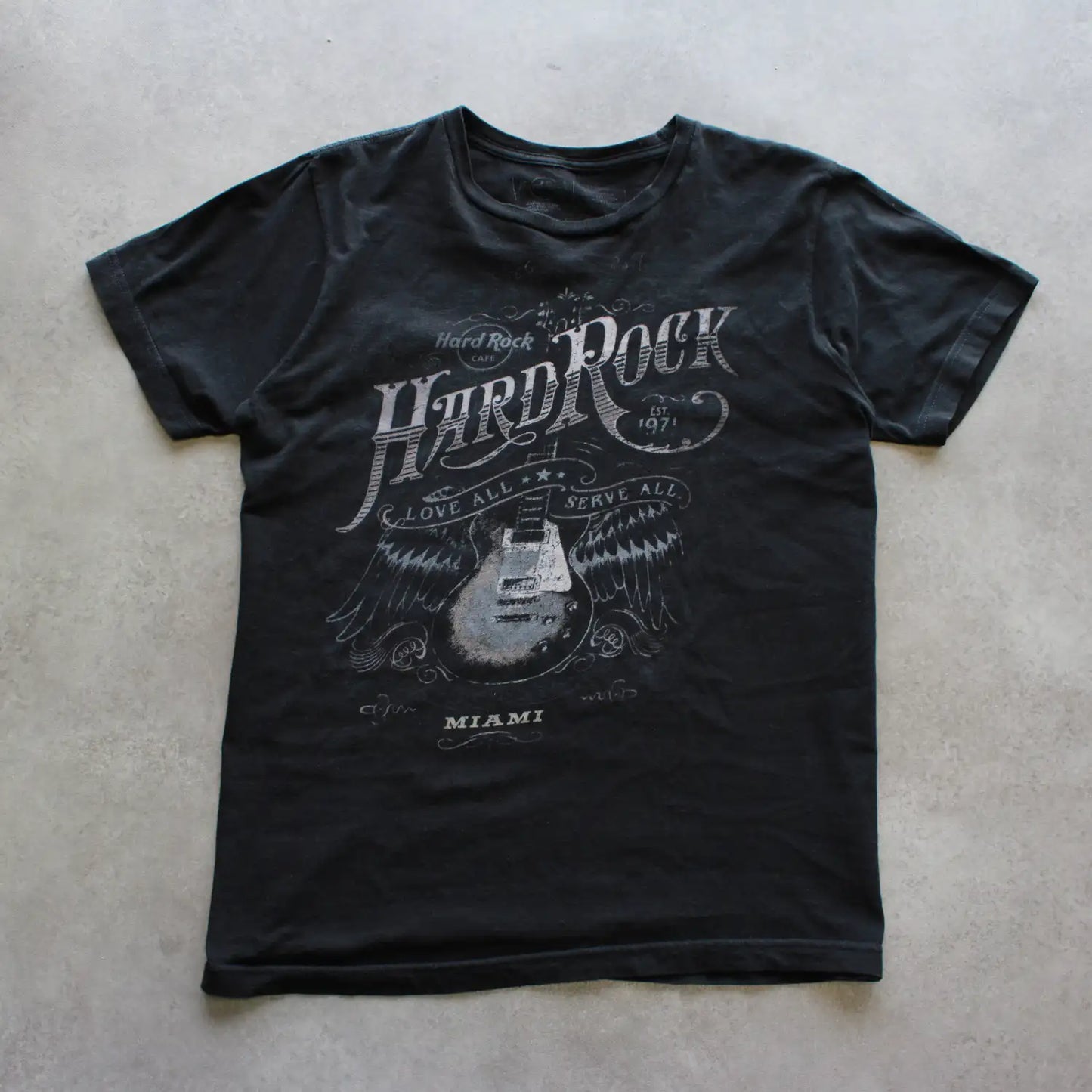 Hard Rock Cafe Miami Printed Tee – Black (Man-M)