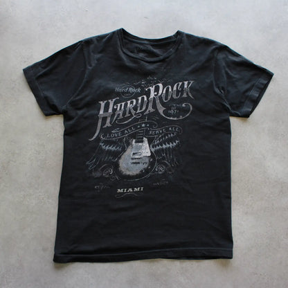 Hard Rock Cafe Miami Printed Tee – Black (Man-M)