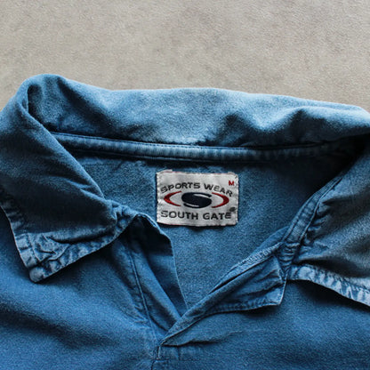 South Gate Tie-Dye Polo Shirt – Blue (Man-M)