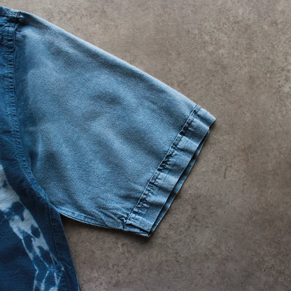 South Gate Tie-Dye Polo Shirt – Blue (Man-M)