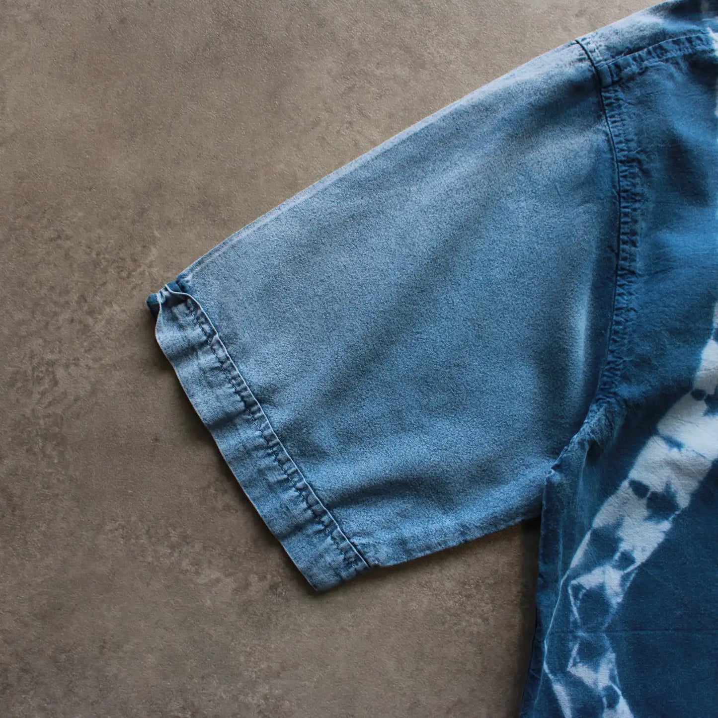 South Gate Tie-Dye Polo Shirt – Blue (Man-M)