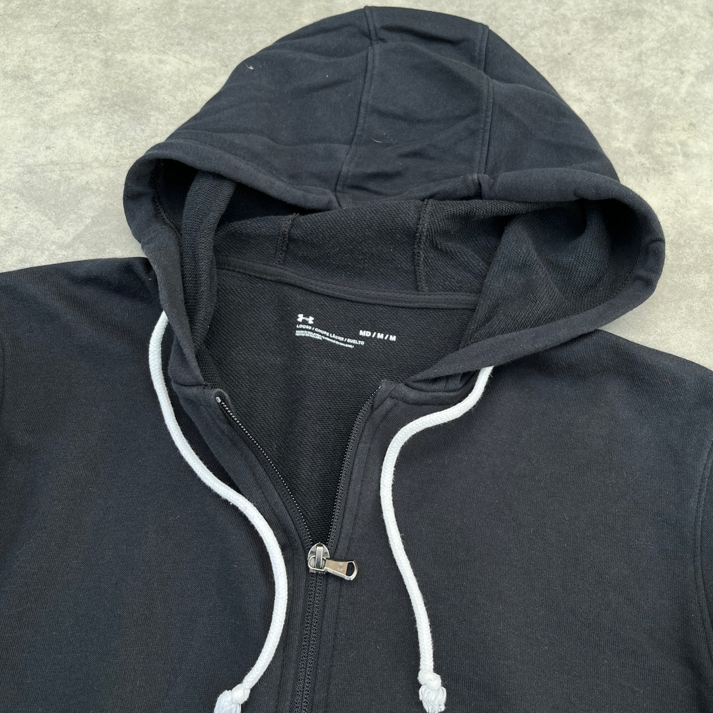 Under Armour Black Zip Hoodie M