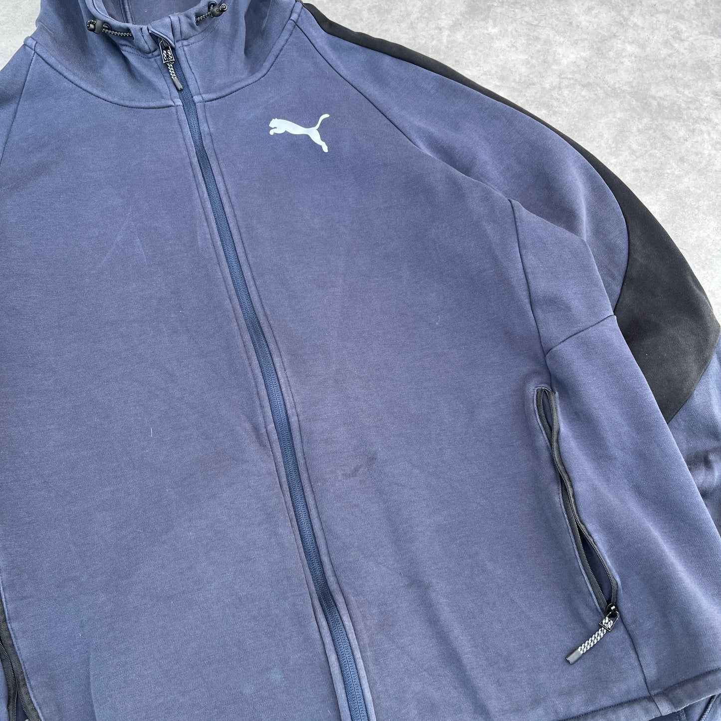 Puma Navy Zip Hoodie XXL