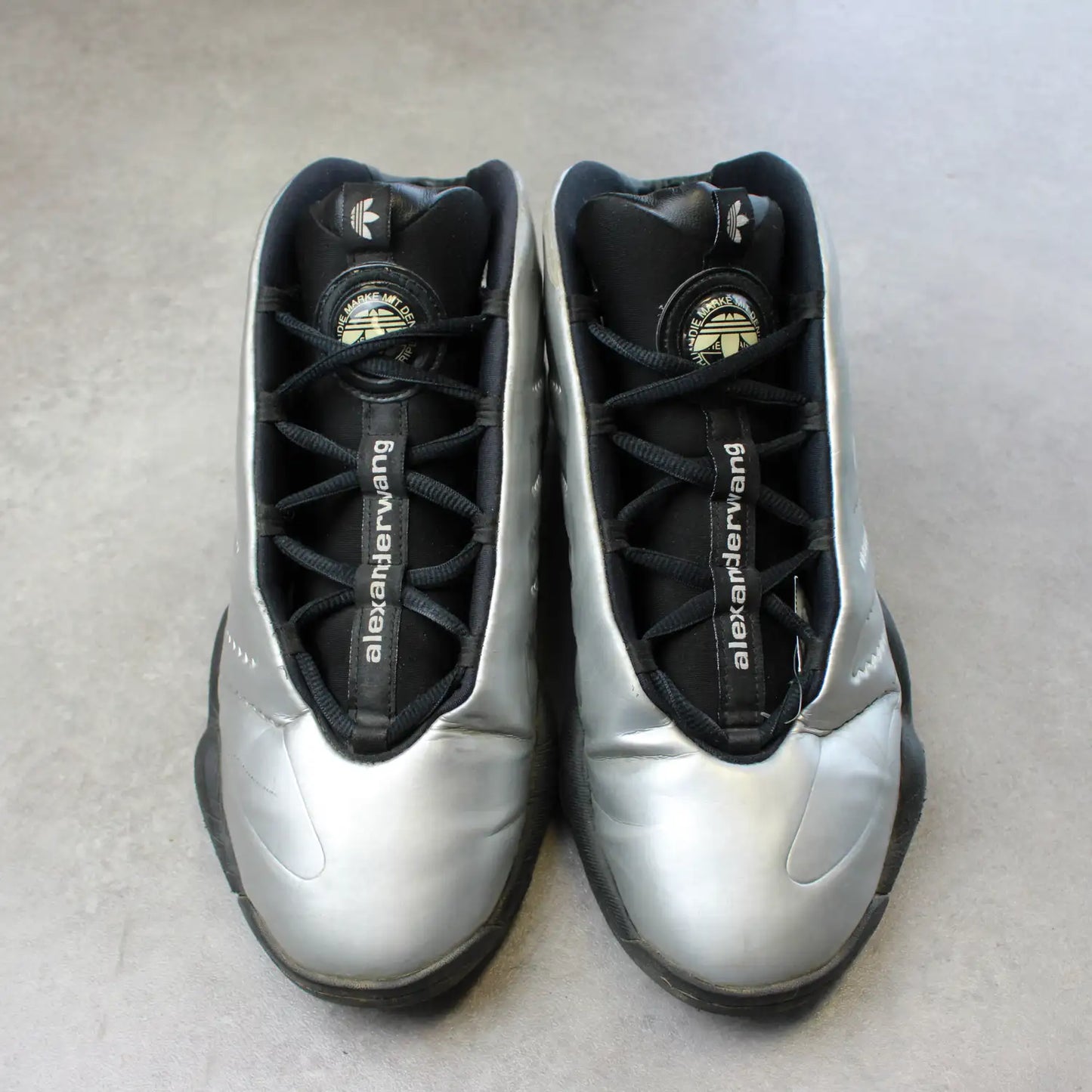 Adidas x Alexander Wang Basketball Sneakers – Silver/Black (Man-44)