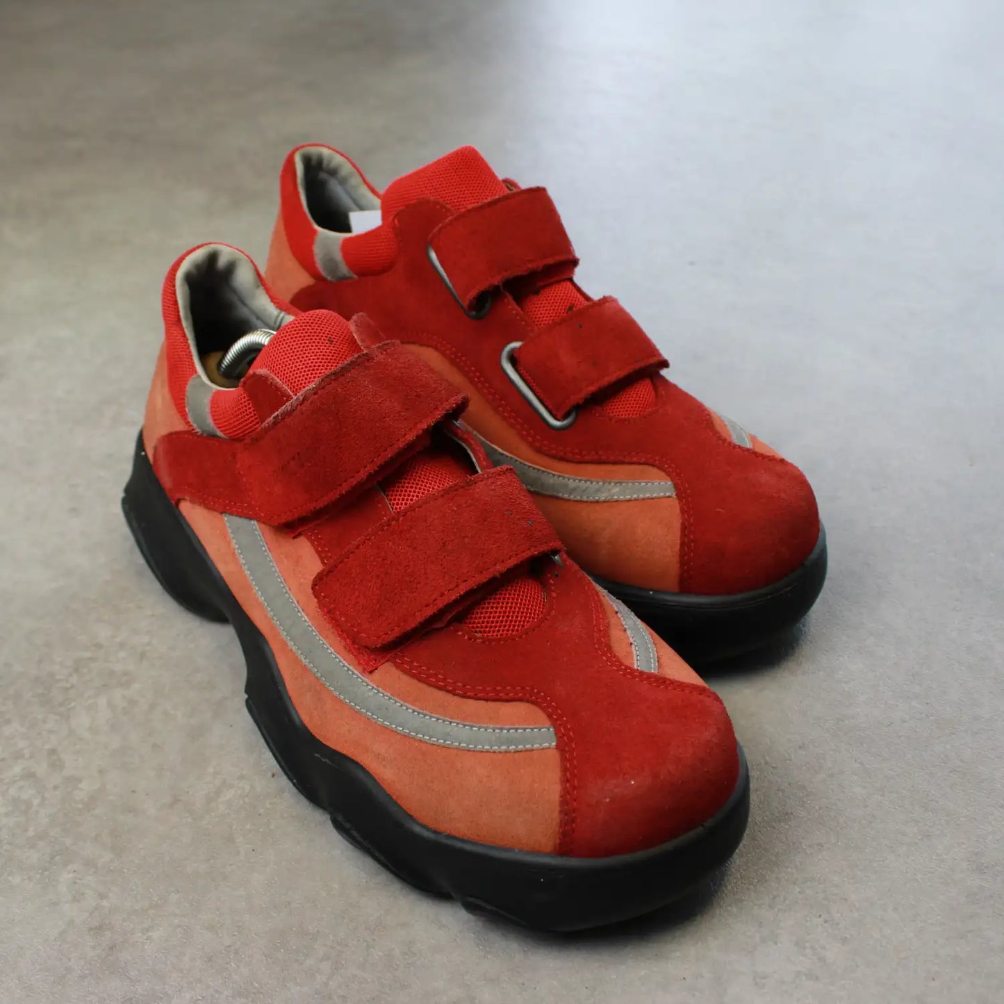 Ricosta Y2K Leather Shoes – Red/Orange (Man-42)