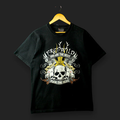 T-Shirt mit Aufdruck „Frei Wild“ (Größe L)