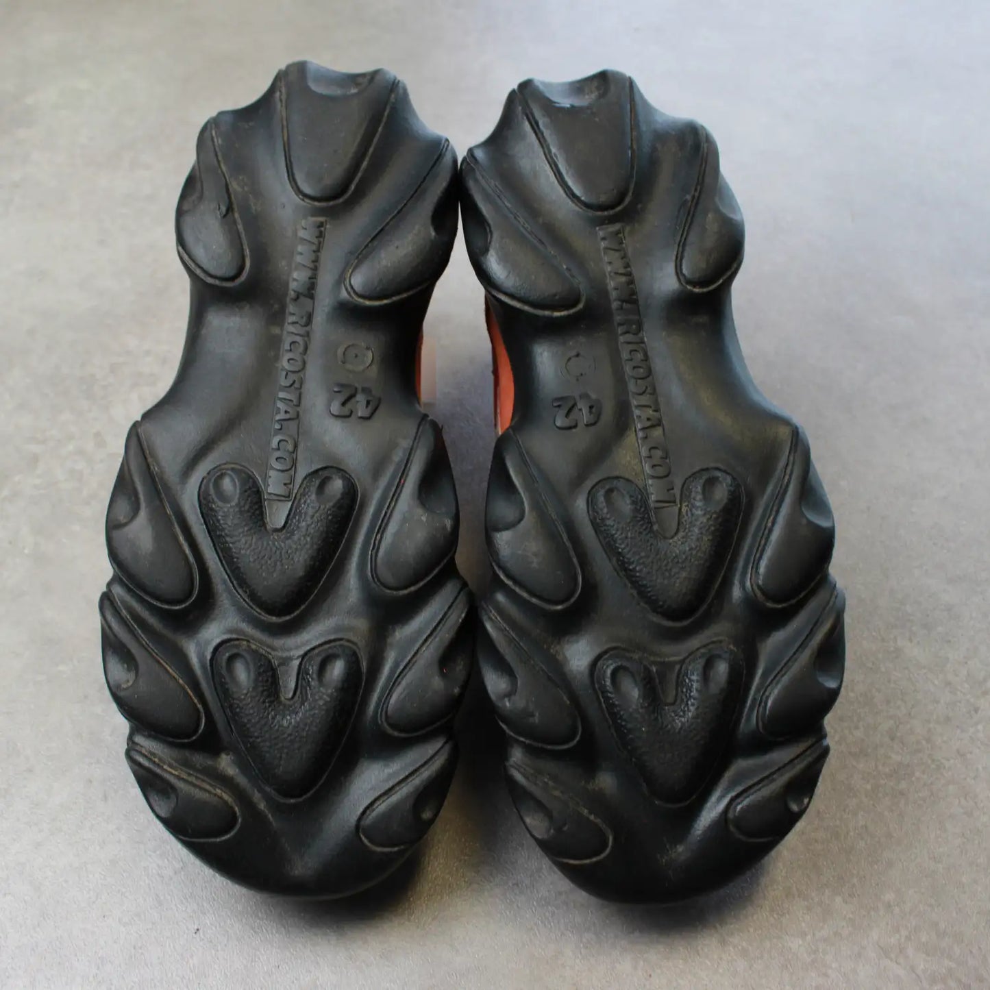 Ricosta Y2K Leather Shoes – Red/Orange (Man-42)