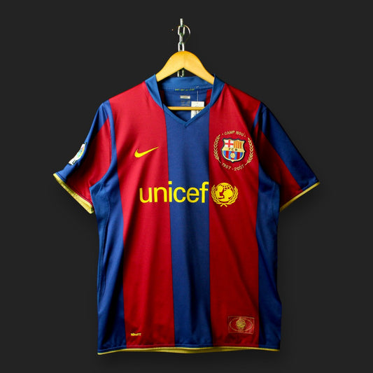 Nike Barcelona 07/08 Home Jersey (Size-M)