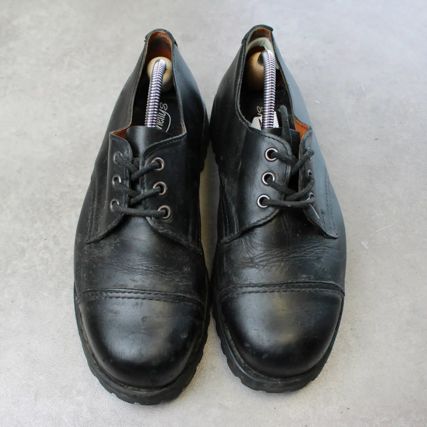 Shellys Steel Toe Leather Boots – Black (Man-42)