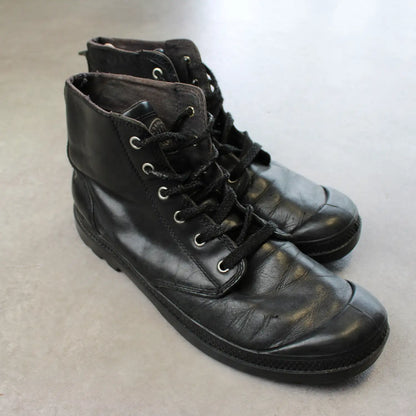 Palladium Leather Boots – Black (Man-44)
