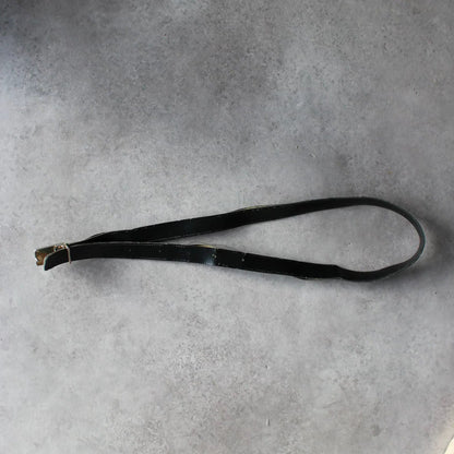 Yves Saint Laurent Leather Belt – Black/Gold (Man-115cm)