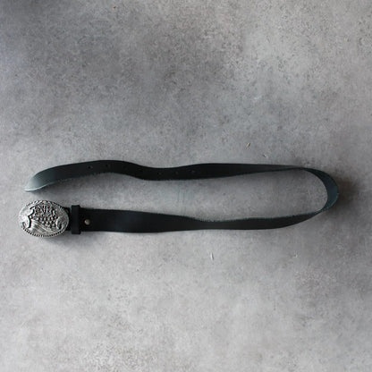 USA Vintage Metal Buckle Belt – Black (Woman-83cm)