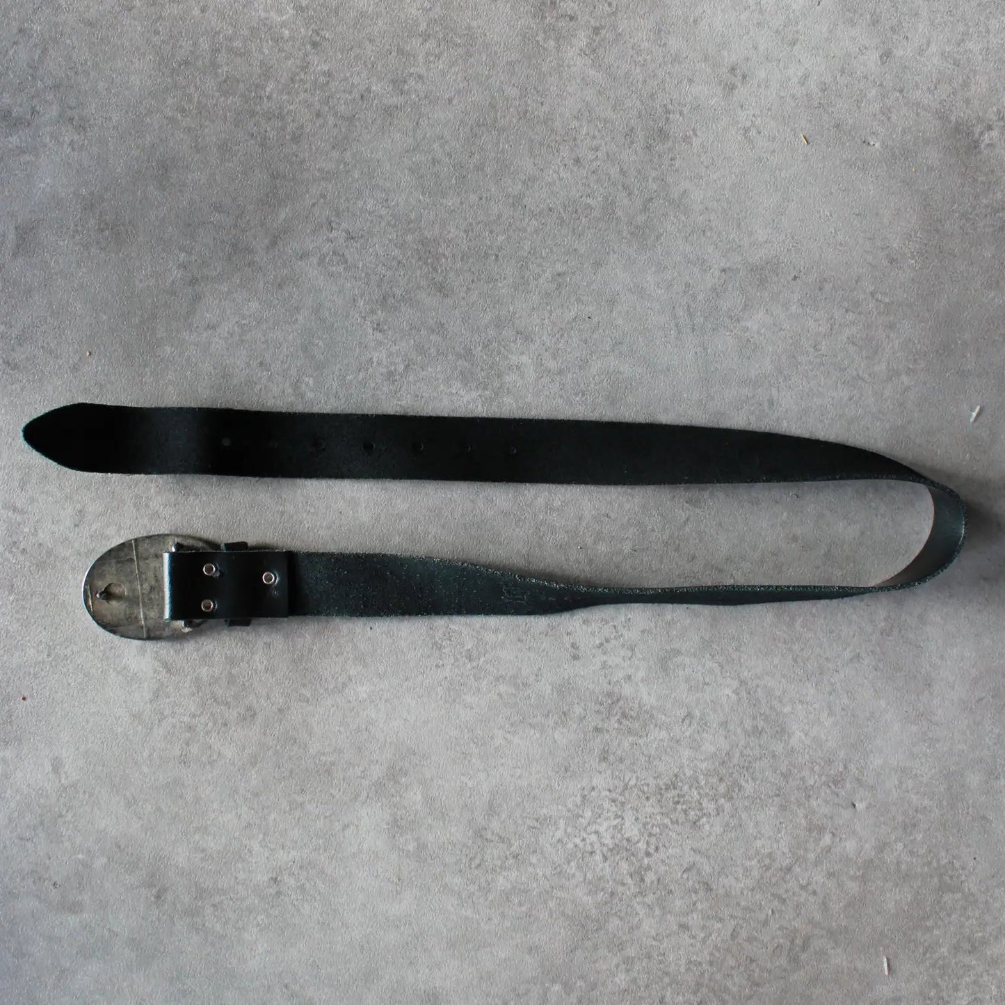 USA Vintage Metal Buckle Belt – Black (Woman-83cm)