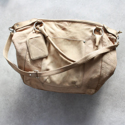 Cowboysbag Leather Shoulder Bag – Beige (Woman)