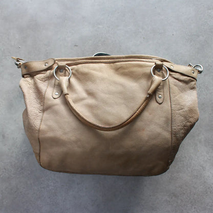 Cowboysbag Leather Shoulder Bag – Beige (Woman)