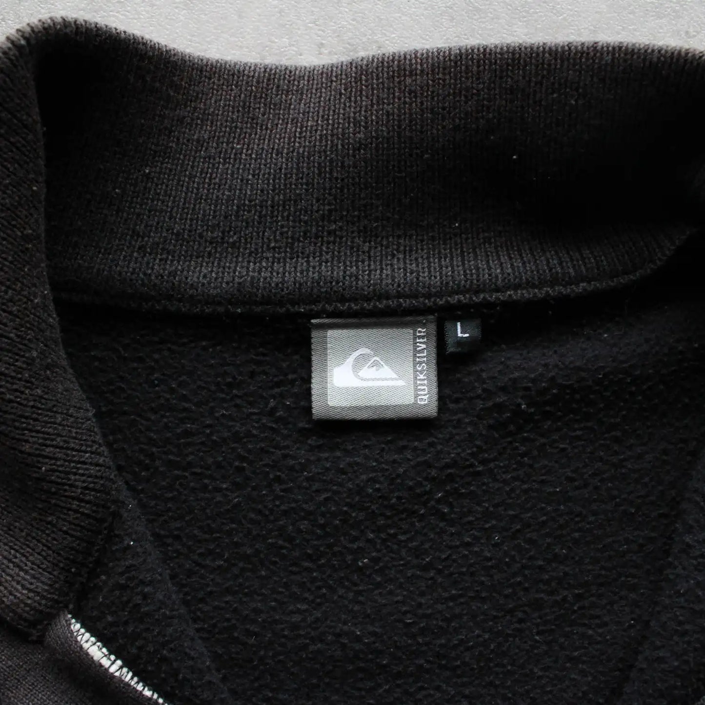 Quiksilver Zip Up Jacket – Black/Grey (Man-L, Flawed)