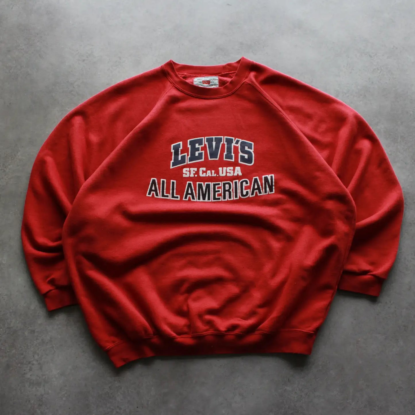 Levi’s All American Printed Crewneck – Red (Man-XL)