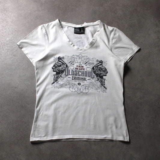 Oldschool Criminal T-Shirt (Damen-L)